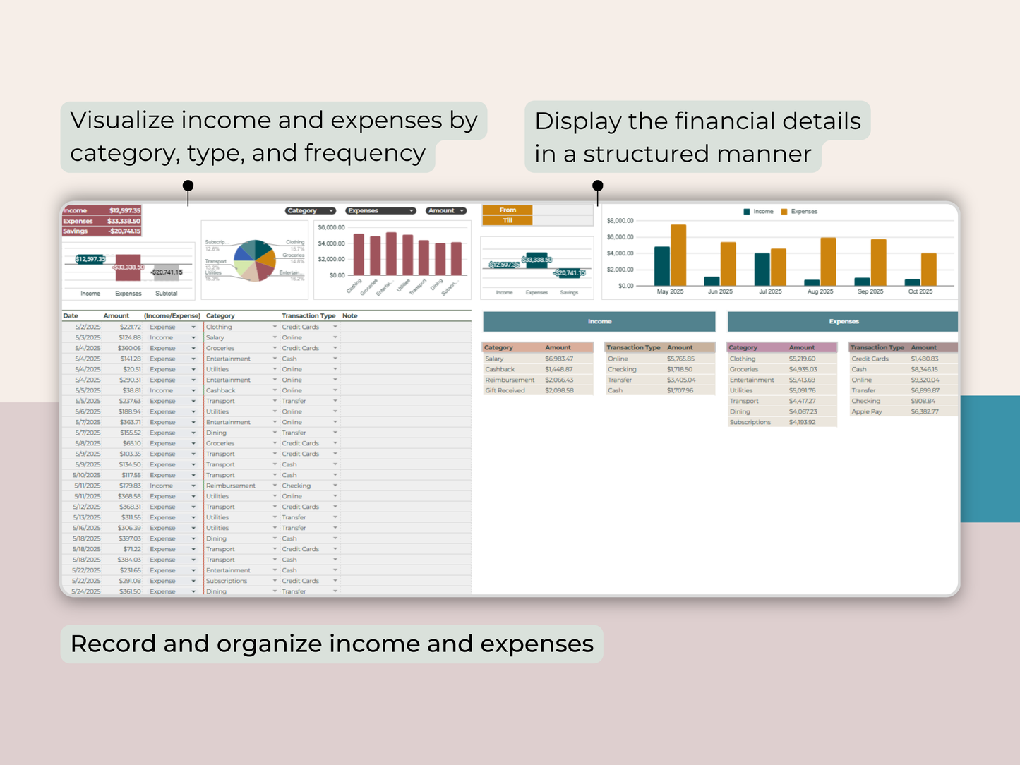 Multi-Account Income and Expense Tracker